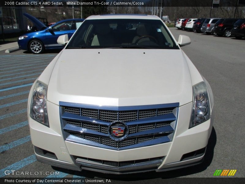 White Diamond Tri-Coat / Cashmere/Cocoa 2008 Cadillac CTS 4 AWD Sedan