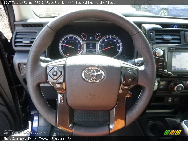 Nautical Blue Metallic / Black 2017 Toyota 4Runner TRD Off-Road Premium 4x4