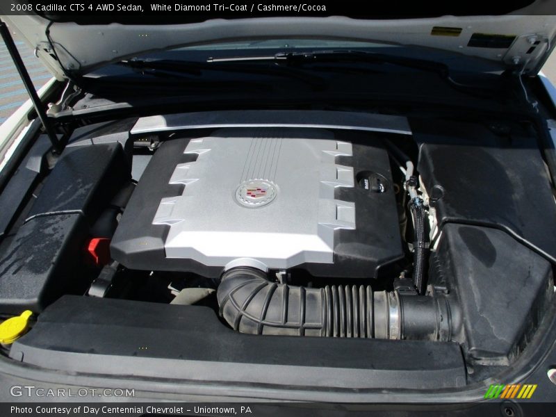 White Diamond Tri-Coat / Cashmere/Cocoa 2008 Cadillac CTS 4 AWD Sedan