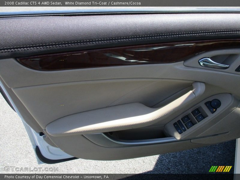 White Diamond Tri-Coat / Cashmere/Cocoa 2008 Cadillac CTS 4 AWD Sedan