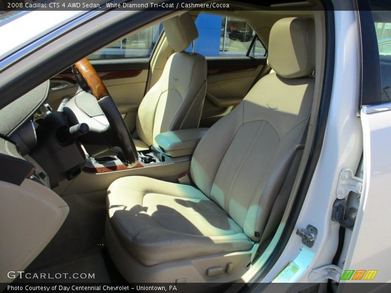 White Diamond Tri-Coat / Cashmere/Cocoa 2008 Cadillac CTS 4 AWD Sedan