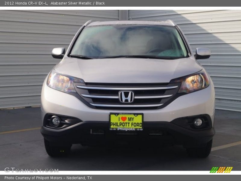 Alabaster Silver Metallic / Black 2012 Honda CR-V EX-L