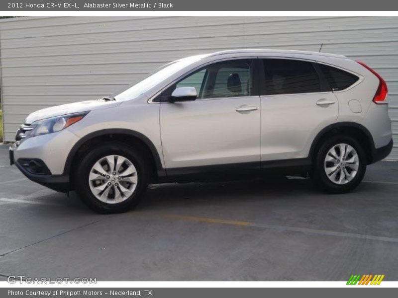 Alabaster Silver Metallic / Black 2012 Honda CR-V EX-L