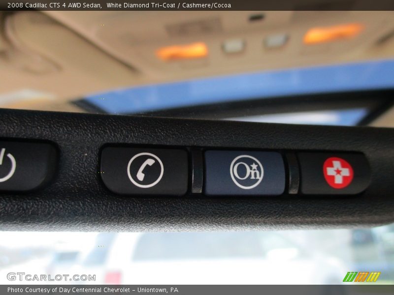 White Diamond Tri-Coat / Cashmere/Cocoa 2008 Cadillac CTS 4 AWD Sedan