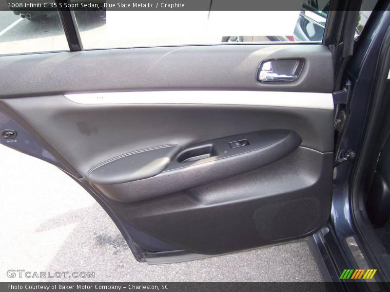 Blue Slate Metallic / Graphite 2008 Infiniti G 35 S Sport Sedan