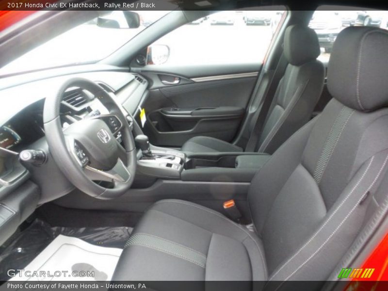 Front Seat of 2017 Civic EX Hatchback