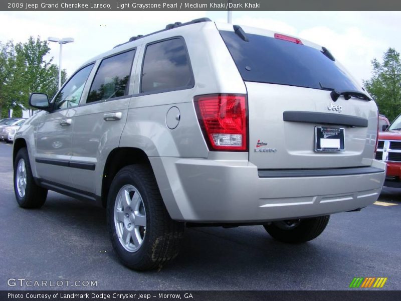 Light Graystone Pearl / Medium Khaki/Dark Khaki 2009 Jeep Grand Cherokee Laredo