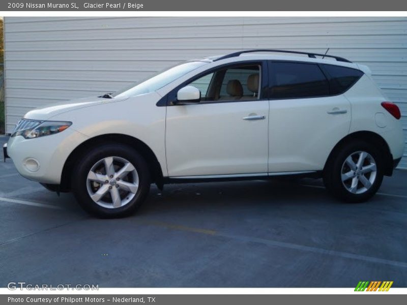 Glacier Pearl / Beige 2009 Nissan Murano SL