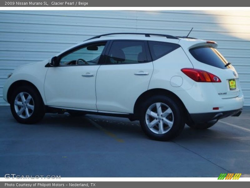 Glacier Pearl / Beige 2009 Nissan Murano SL