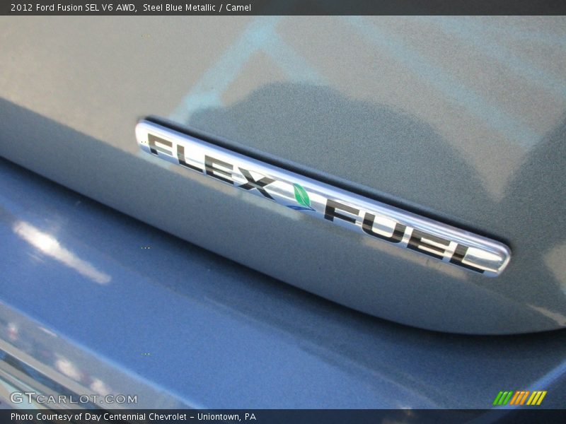 Steel Blue Metallic / Camel 2012 Ford Fusion SEL V6 AWD