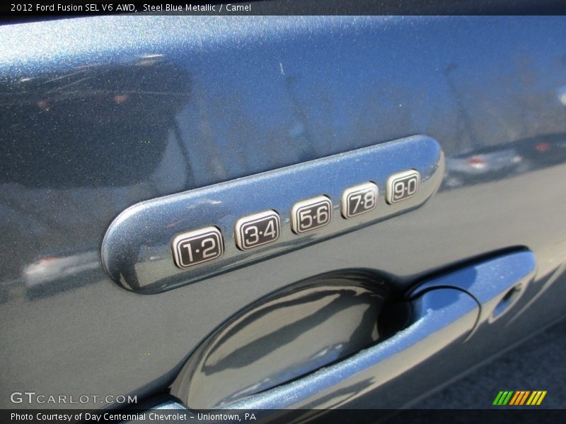 Steel Blue Metallic / Camel 2012 Ford Fusion SEL V6 AWD
