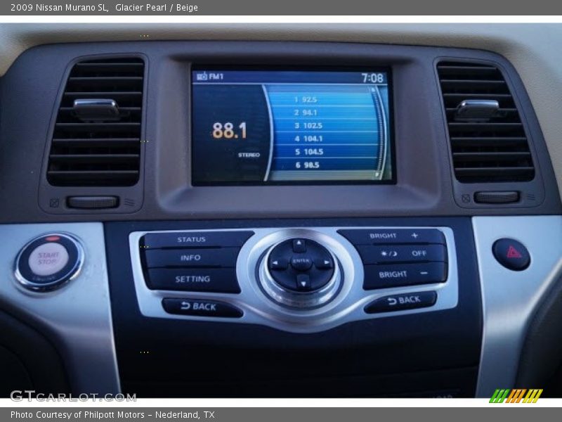 Glacier Pearl / Beige 2009 Nissan Murano SL