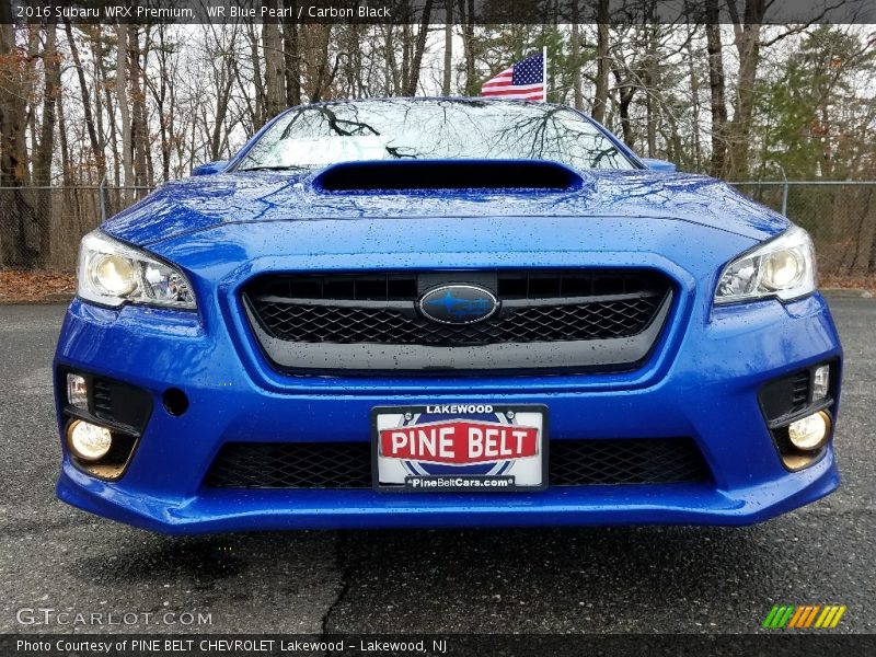 WR Blue Pearl / Carbon Black 2016 Subaru WRX Premium