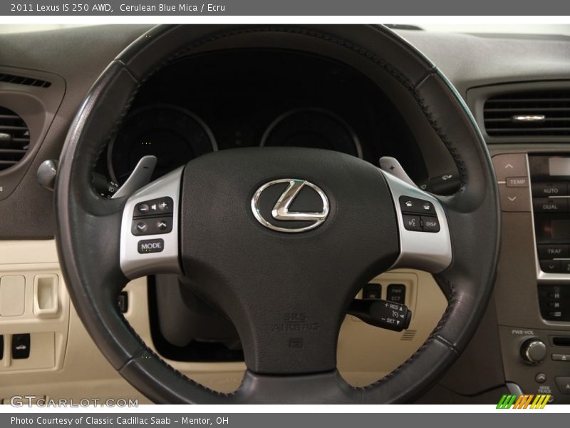 Cerulean Blue Mica / Ecru 2011 Lexus IS 250 AWD