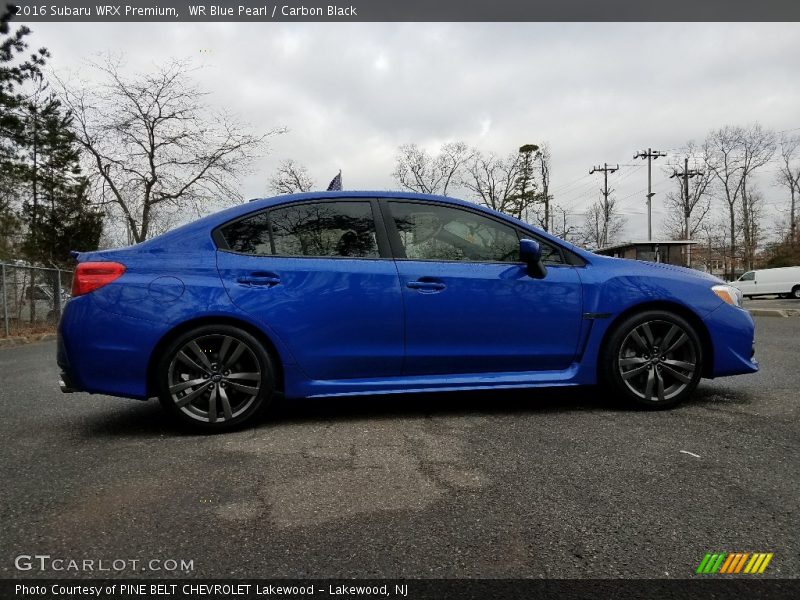 WR Blue Pearl / Carbon Black 2016 Subaru WRX Premium