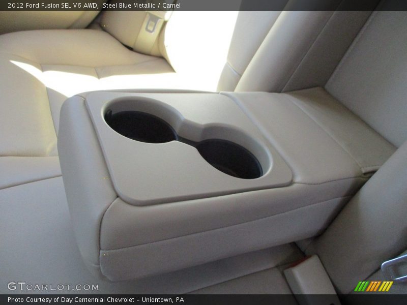 Steel Blue Metallic / Camel 2012 Ford Fusion SEL V6 AWD