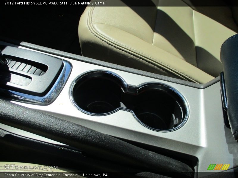 Steel Blue Metallic / Camel 2012 Ford Fusion SEL V6 AWD