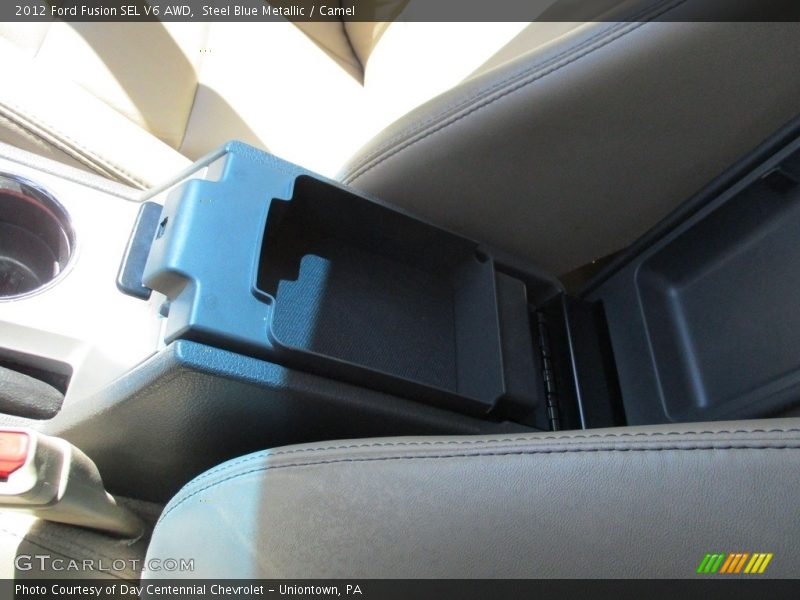 Steel Blue Metallic / Camel 2012 Ford Fusion SEL V6 AWD