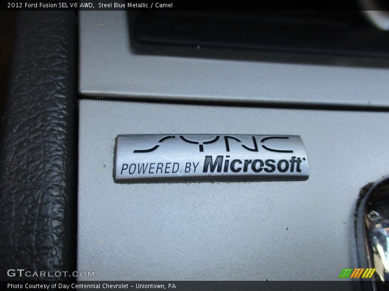 Steel Blue Metallic / Camel 2012 Ford Fusion SEL V6 AWD