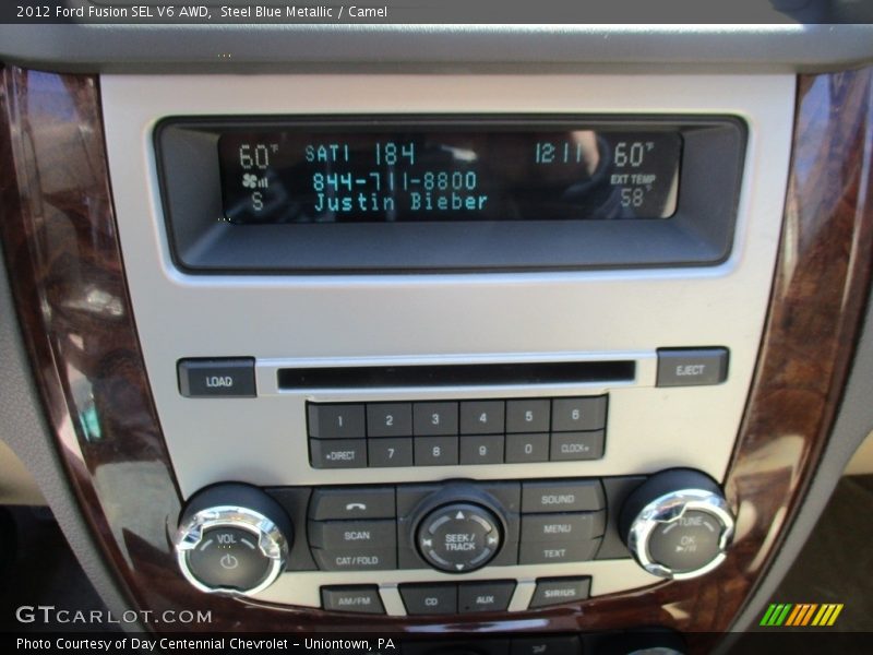 Steel Blue Metallic / Camel 2012 Ford Fusion SEL V6 AWD