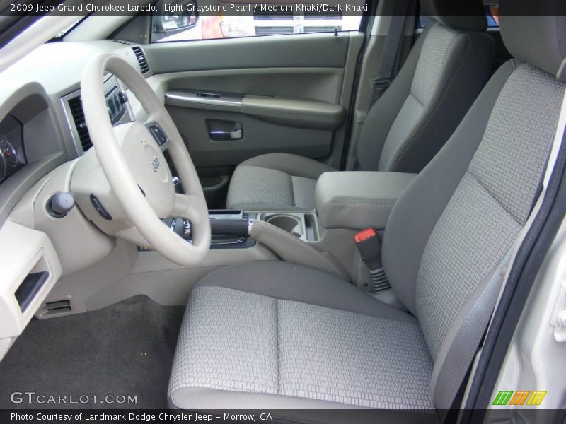 Light Graystone Pearl / Medium Khaki/Dark Khaki 2009 Jeep Grand Cherokee Laredo
