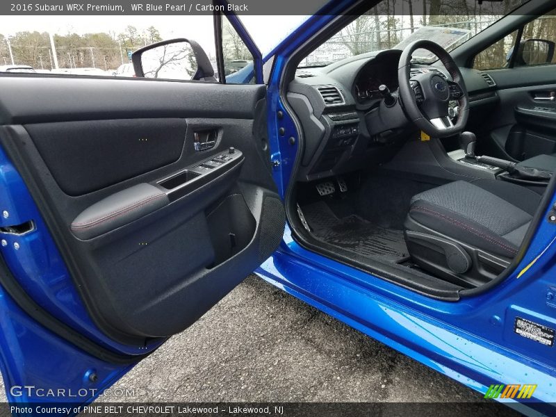 WR Blue Pearl / Carbon Black 2016 Subaru WRX Premium