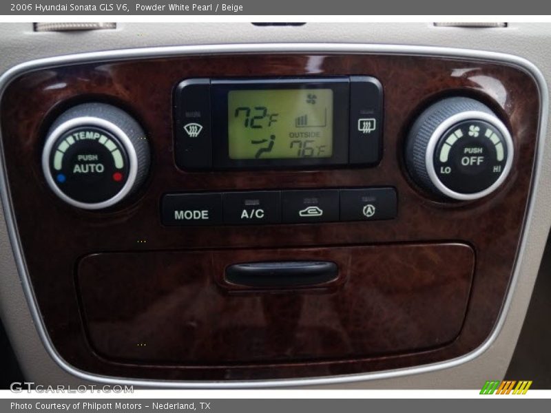 Powder White Pearl / Beige 2006 Hyundai Sonata GLS V6