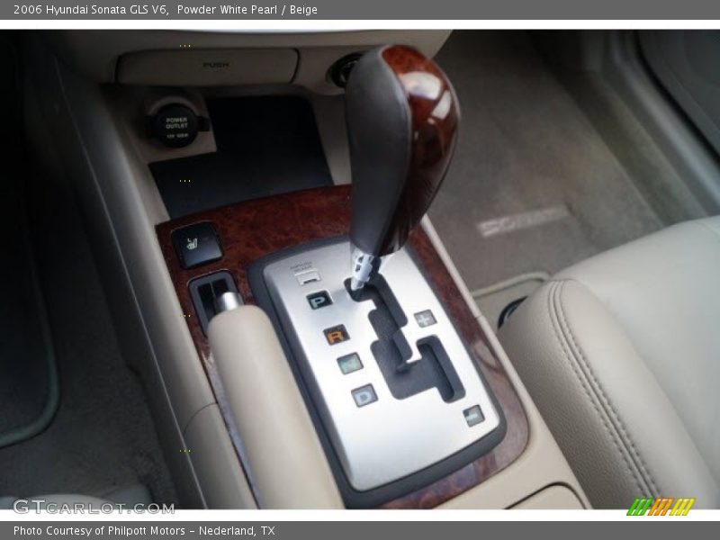 Powder White Pearl / Beige 2006 Hyundai Sonata GLS V6