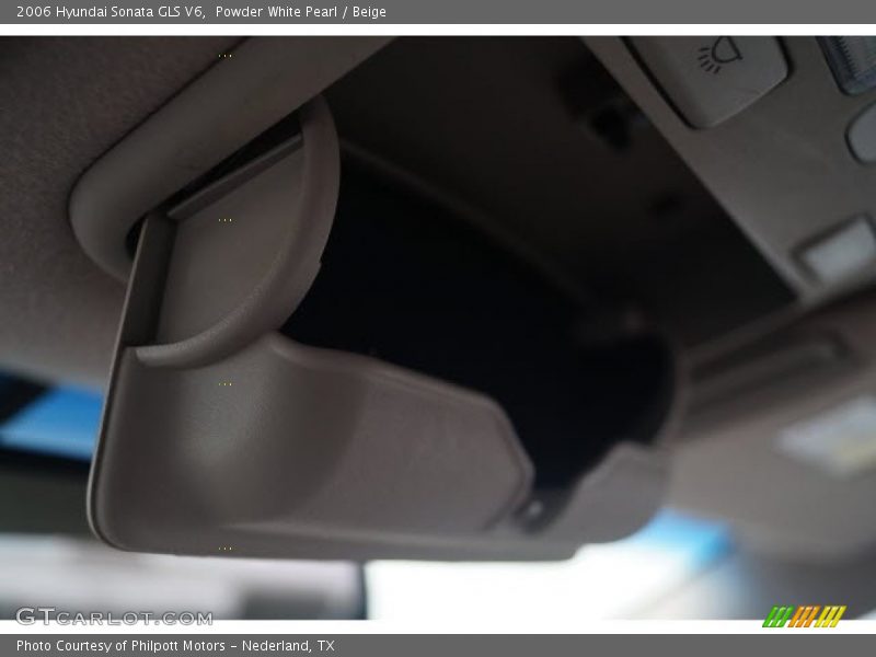 Powder White Pearl / Beige 2006 Hyundai Sonata GLS V6