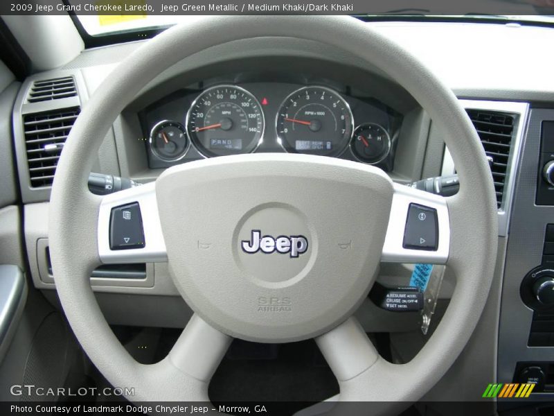 Jeep Green Metallic / Medium Khaki/Dark Khaki 2009 Jeep Grand Cherokee Laredo