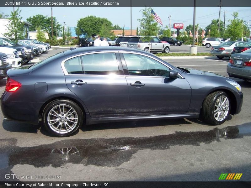 Blue Slate Metallic / Graphite 2008 Infiniti G 35 S Sport Sedan