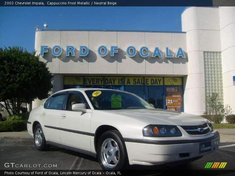 Cappuccino Frost Metallic / Neutral Beige 2003 Chevrolet Impala