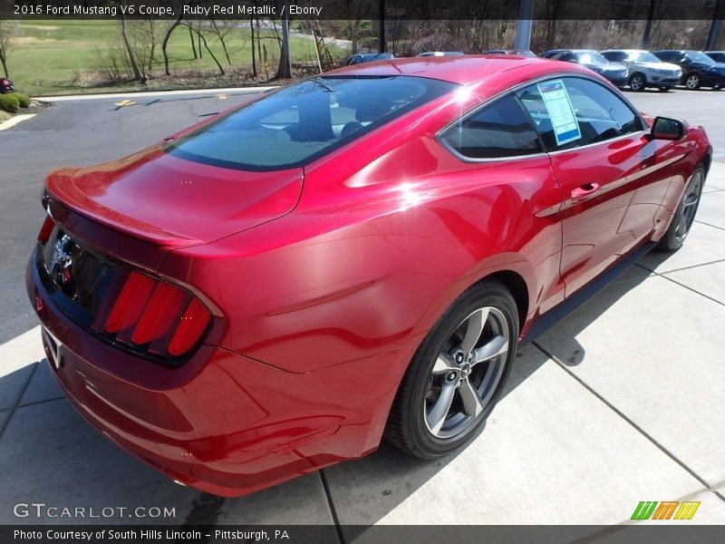 Ruby Red Metallic / Ebony 2016 Ford Mustang V6 Coupe