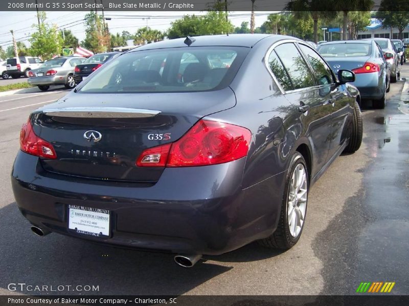 Blue Slate Metallic / Graphite 2008 Infiniti G 35 S Sport Sedan