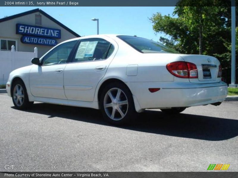 Ivory White Pearl / Beige 2004 Infiniti I 35