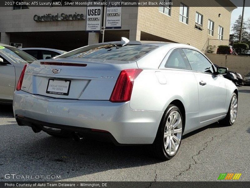 Silver Moonlight Metallic / Light Platinum w/Jet Black Accents 2017 Cadillac ATS Luxury AWD