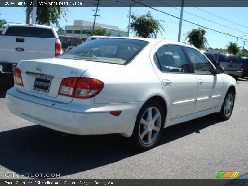 Ivory White Pearl / Beige 2004 Infiniti I 35
