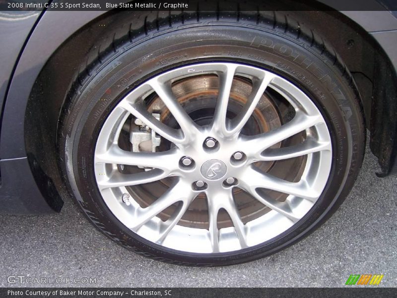 Blue Slate Metallic / Graphite 2008 Infiniti G 35 S Sport Sedan