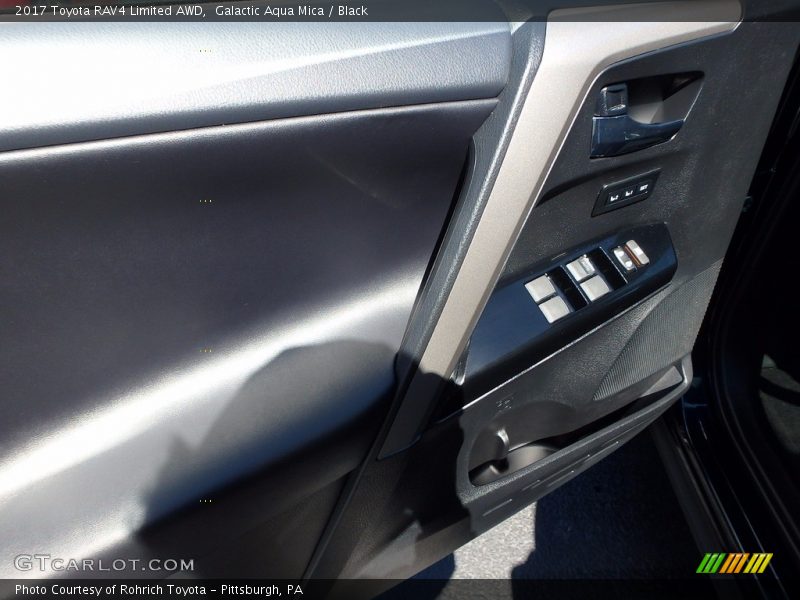 Galactic Aqua Mica / Black 2017 Toyota RAV4 Limited AWD