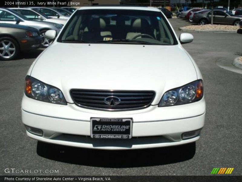 Ivory White Pearl / Beige 2004 Infiniti I 35