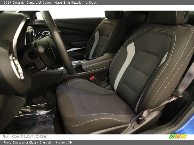 Hyper Blue Metallic / Jet Black 2017 Chevrolet Camaro LT Coupe