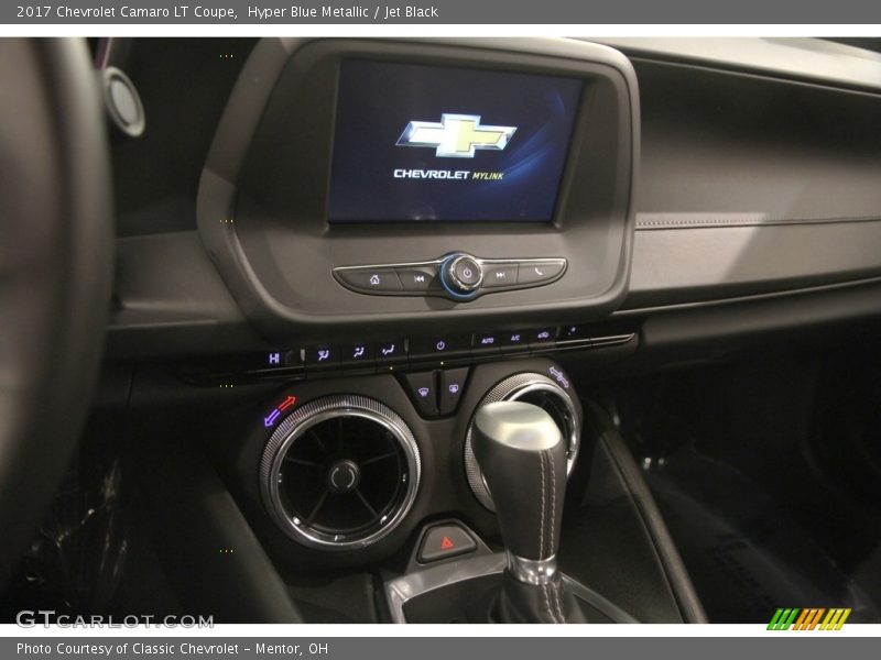 Hyper Blue Metallic / Jet Black 2017 Chevrolet Camaro LT Coupe