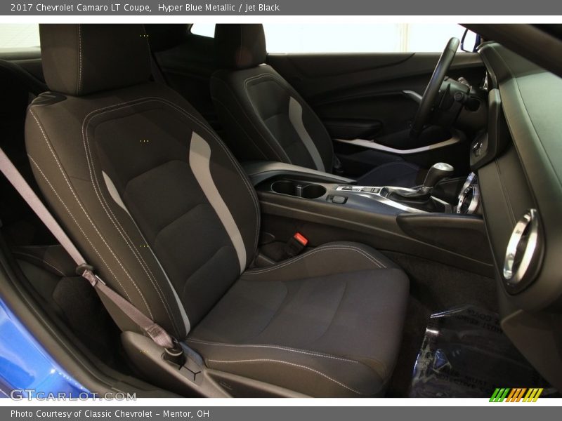 Hyper Blue Metallic / Jet Black 2017 Chevrolet Camaro LT Coupe