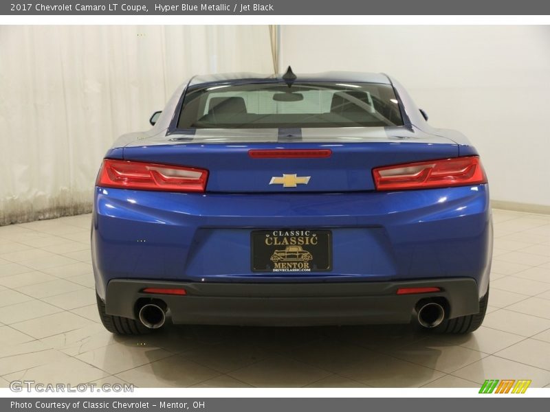 Hyper Blue Metallic / Jet Black 2017 Chevrolet Camaro LT Coupe