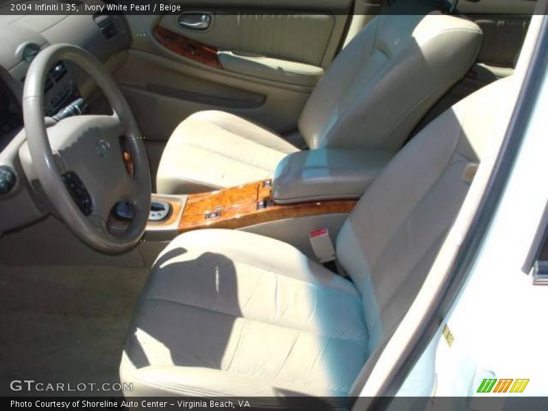 Ivory White Pearl / Beige 2004 Infiniti I 35