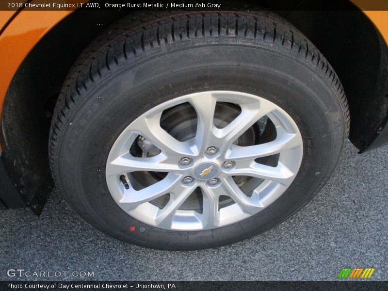 Orange Burst Metallic / Medium Ash Gray 2018 Chevrolet Equinox LT AWD