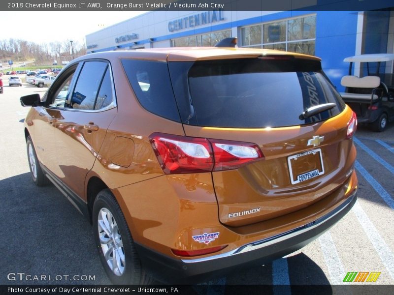 Orange Burst Metallic / Medium Ash Gray 2018 Chevrolet Equinox LT AWD