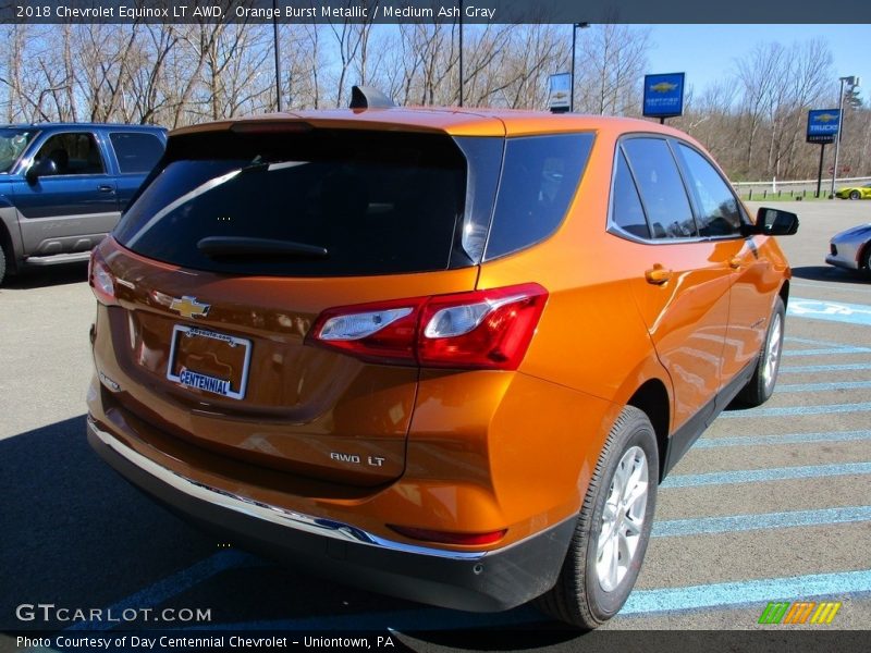 Orange Burst Metallic / Medium Ash Gray 2018 Chevrolet Equinox LT AWD