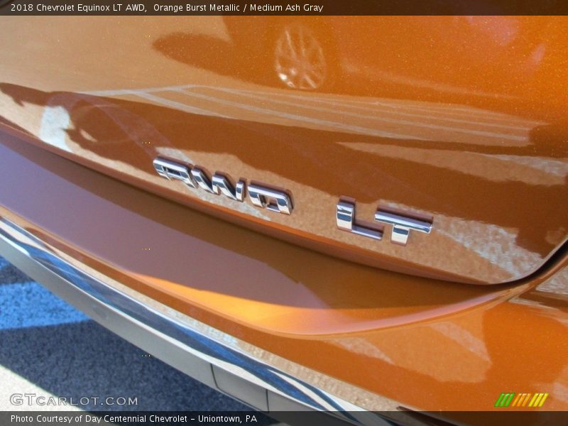 Orange Burst Metallic / Medium Ash Gray 2018 Chevrolet Equinox LT AWD