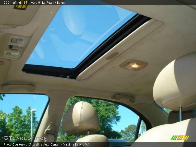 Ivory White Pearl / Beige 2004 Infiniti I 35